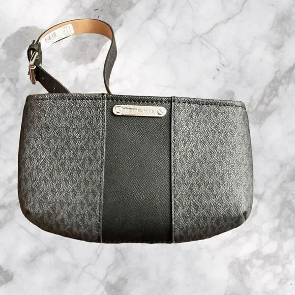 Michael Kors Gray/Black Signature Women’s Adjustable Waist Bag / NWT - Picture 3 of 6